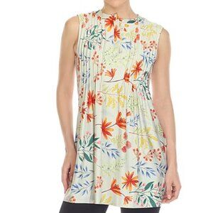 NWT White Mark Womens Round Neck Sleeveless Tunic Top XL